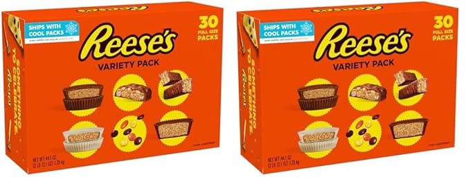 Variety Pack King Size Bar Assortment Box (4 Bars PAYDAY Peanut Caramel King Size, REESE'S Milk Chocolate Peanut Butter Cup King Size and KIT KAT Crisp Wafers In Milk Chocolate King Size), 12- Piece,