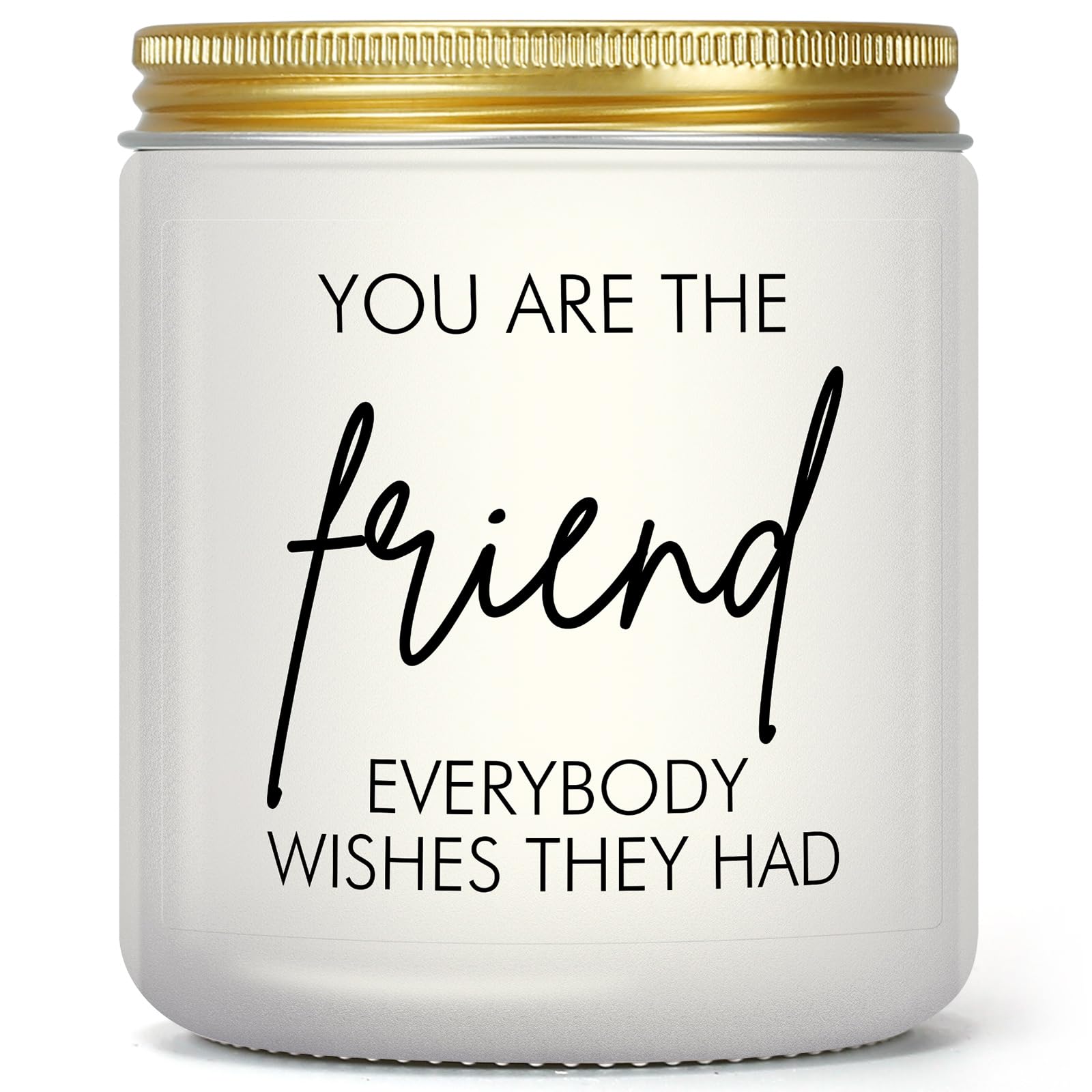 Best Friend Candles Gifts for Women, Birthday Christmas Gift for Female, Friendship Gifts Idea for Women Friends, BFF, Bestie, Soul Sister, Funny Present for Woman,Man, Lavender Scented Soy Wax Candle