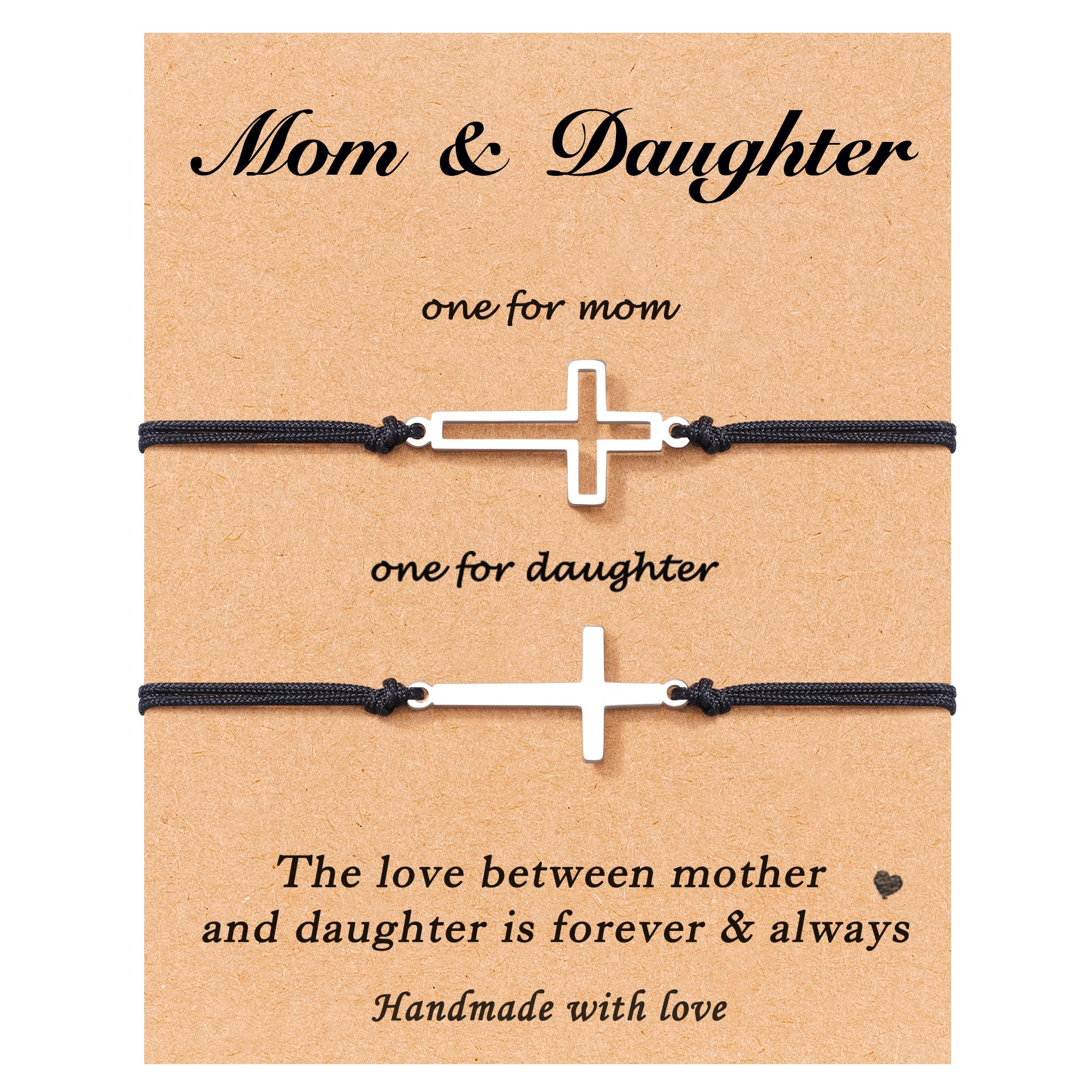 Tarsus Cross Matching Bracelets Gifts Ideas for Fathers Day Mothers Day Christmas Birthday