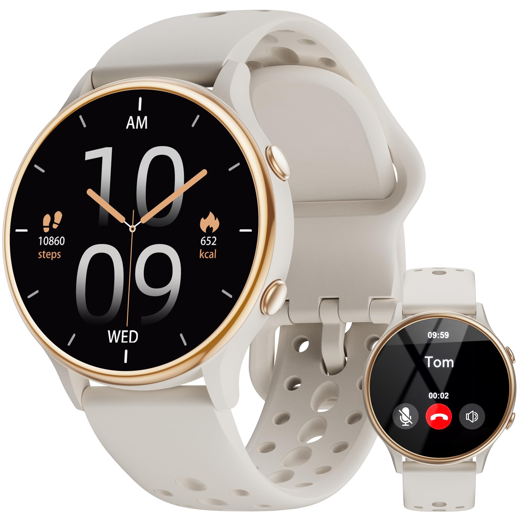 Smart Watches for Women, Fitness Tracker with Heart Rate & SpO2 Monitor, IP67 Waterproof Activity Tracker for Men & Women, Smart Watch for Android Phones and iPhone Compatible (Gray)