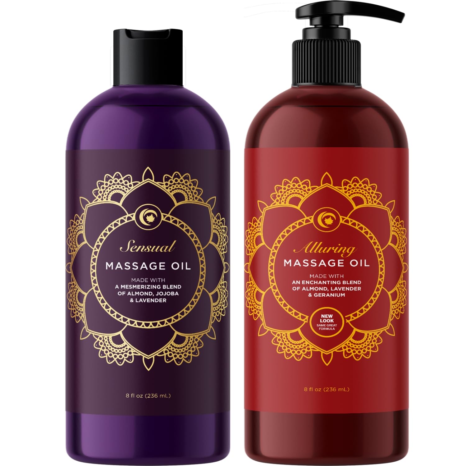 Alluring Massage Oils for Massage Therapy - Maple Holistics Massage Oil Kit with Aromatherapy Lavender Massage Oil Plus Foral Massage Oil for Sensual Aromatherapy Made with Pure Essential Oils