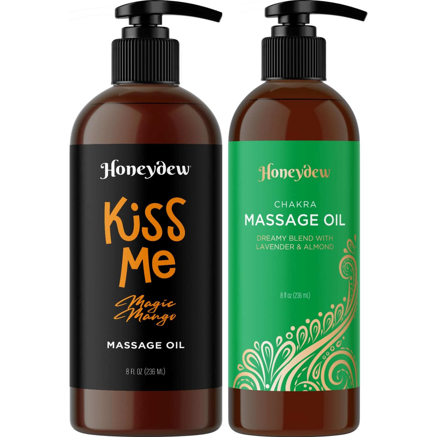 Sweet and Sensual Massage Oils for Couples - Mango and Aromatherapy Romantic Full Body Massage Oils with Sweet Almond Oil for Easy Gliding Special Moments - Therapeutic Grade Scented Body Oils