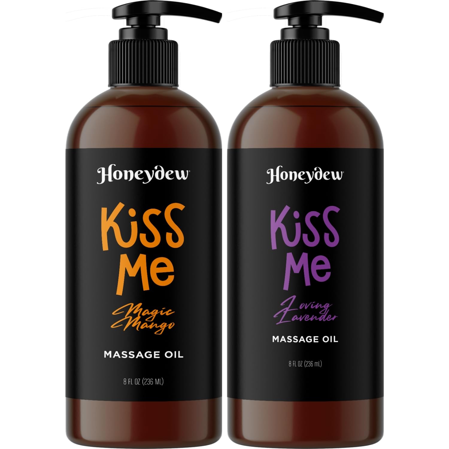 Sweet and Sensual Massage Oils for Couples - Mango and Lavender Romantic Full Body Massage Oils with Sweet Almond Oil for Easy Gliding Special Moments - Therapeutic Grade Scented Body Oils