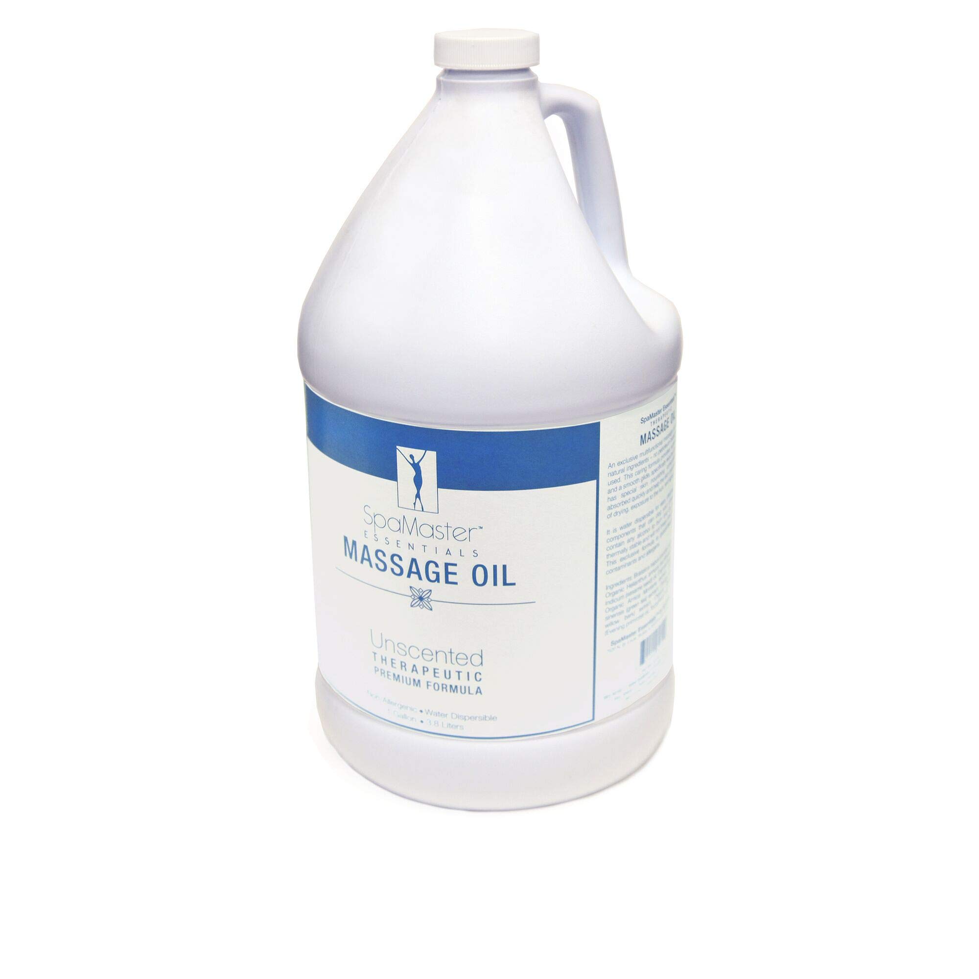 Master Massage Organic, Unscented, Vitamin-Rich & Water-Soluble Massage Oil - 1 Gallon, 1count, Clear