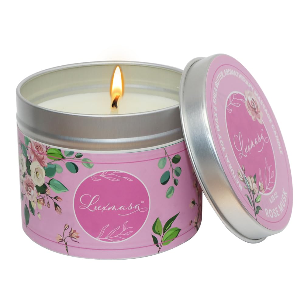 Massage Oil Candle, 6.35OZ, Home Aroma, Low Temp, Vegan, Gift Set for Family